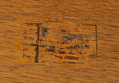 Remnant Lifetime Furniture Co. decal signature.  Please view example image of what this signature decal originally looked like.